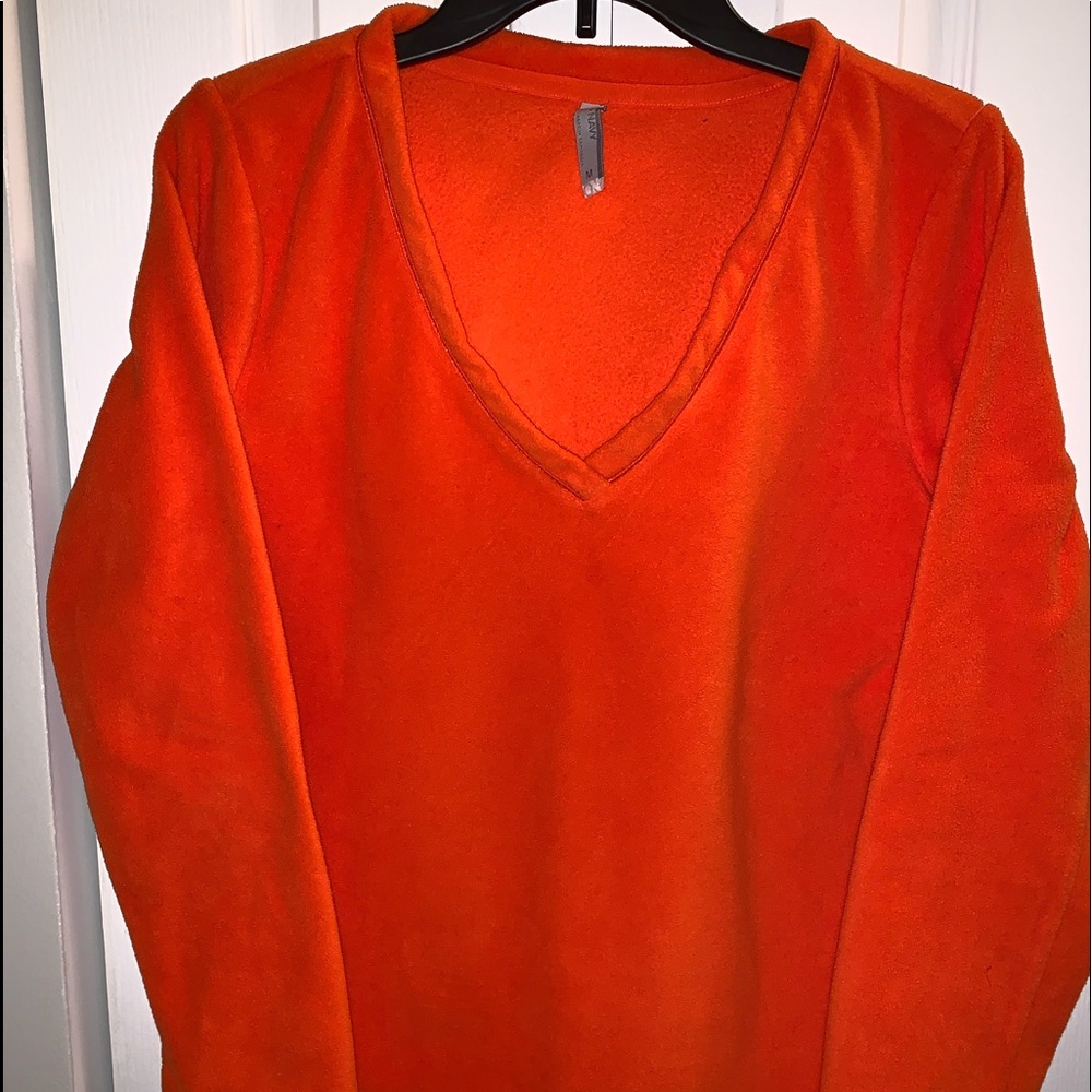 Orange long sleeve top